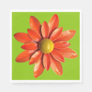 Serviette En Papier Fleur de Marguerite - Jardin Floral de Printemps É