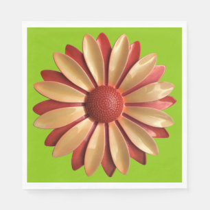 Serviette En Papier Fleur de Marguerite - Jardin Floral de Printemps É