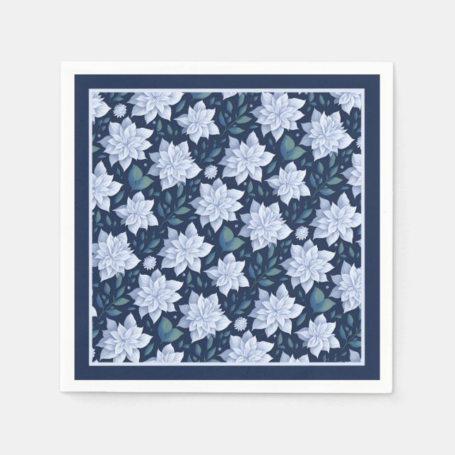 Serviette En Papier Fleur de minuit -  (Devant)