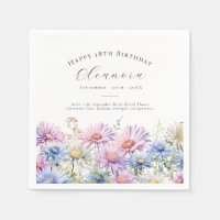 Fleur de naissance personnalisée de septembre pour