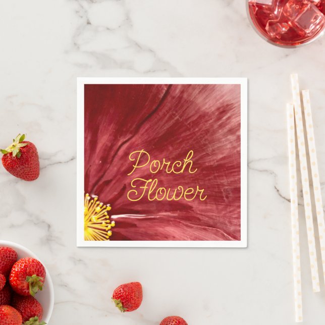 Serviette En Papier Fleur de porche / Original / (En situation)