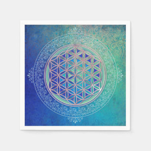 Serviette En Papier Fleur de vie / Blume des Lebens - Ornement VI