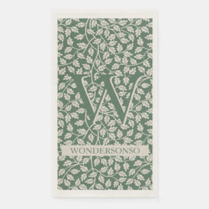 Serviette En Papier Fleur d'Ivoire Vert deux double