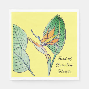 Serviette En Papier Fleur d'oiseau de paradis