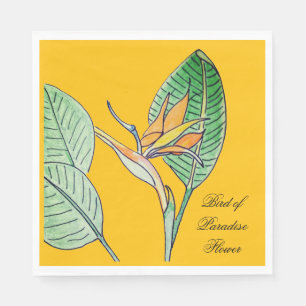 Serviette En Papier Fleur d'oiseau de paradis