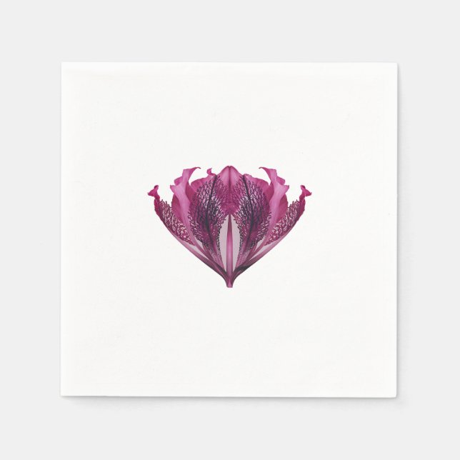 Serviette En Papier Fleur fantaisie (Devant)