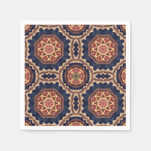 Serviette En Papier Fleur fantaisie et Motif Star