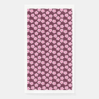 Serviette En Papier Fleur Frangipani rose Motif sans couture