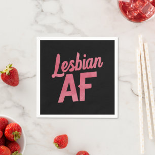 Serviette En Papier Fleur lesbienne AF Fierté LGBT Gay Amour Parade