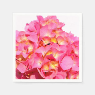Serviette En Papier Fleur rose rose rose Hydrangea