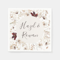 Fleur sauvage en cuivre Bourgogne Mariage