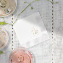 Fleur sauvage simple | Serviettes blanches