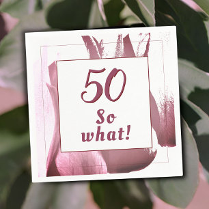 Serviette En Papier Fleur Tulip Rouge 50e anniversaire Floral