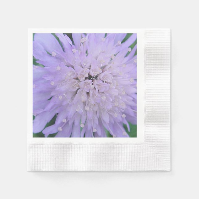 Serviette En Papier Fleur violette (Devant)
