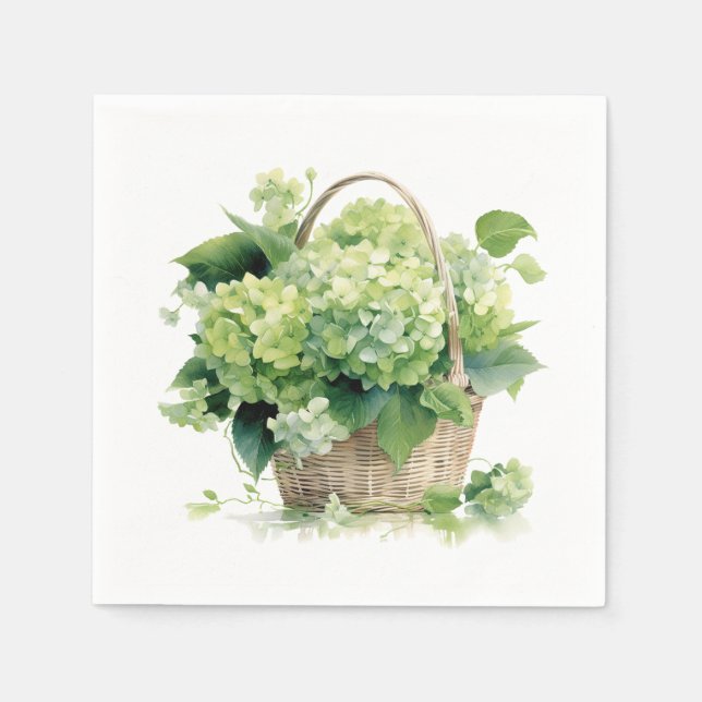 Serviette En Papier Fleurie  (Devant)