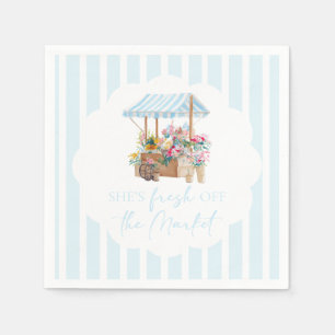 Serviette En Papier Fleuriste de marché fraîchement cueillie pour une