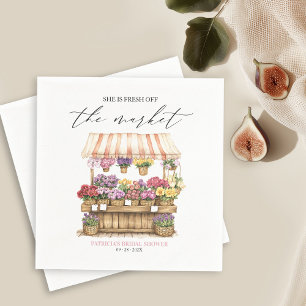 Serviette En Papier Fleuriste pour enterrement de vie de jeune fille "
