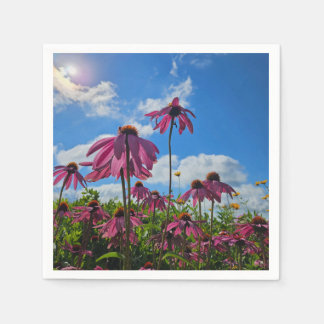 Serviette En Papier Fleurs