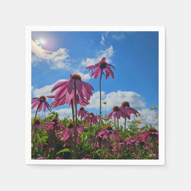 Serviette En Papier Fleurs (Devant)