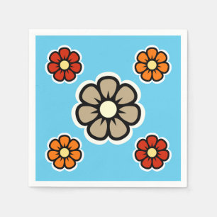 Serviette En Papier Fleurs