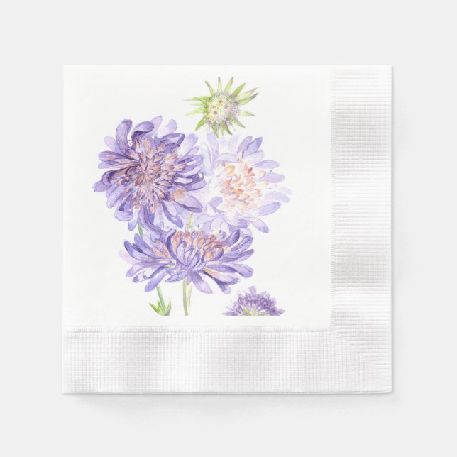 Serviette En Papier fleurs (Devant)
