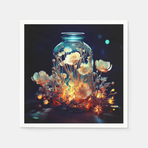 Serviette En Papier Fleurs