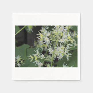 Serviette En Papier Fleurs blanches