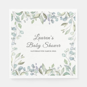 Serviette En Papier Fleurs champêtres pour baby shower / Sprinkle