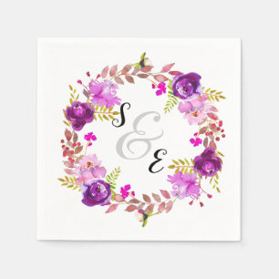 Serviette En Papier Fleurs couronnes pour toutes les occasions