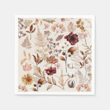 Fleurs d'automne et aquarelle Feuille