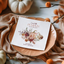 Fleurs d'automne 'un petit citrouille' Baby Shower