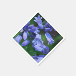Serviette En Papier Fleurs de Bell assez bleues