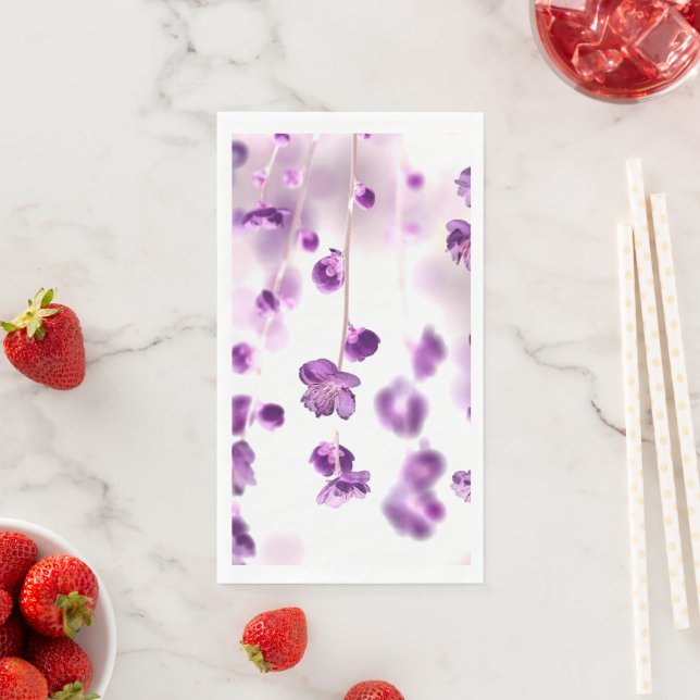 Serviette En Papier Fleurs de cerisier (En situation)