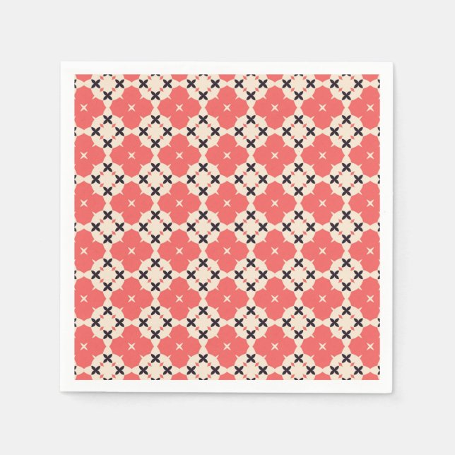 Serviette En Papier Fleurs de Coraliana (Devant)