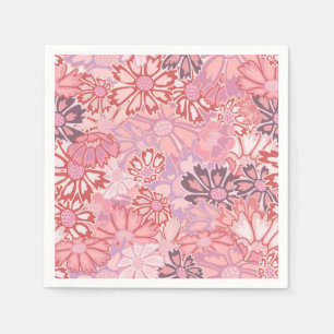 Serviette En Papier Fleurs de cosmos