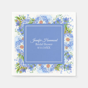 Serviette En Papier Fleurs de Maïs Shower de Mariée