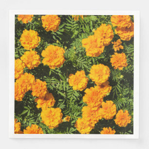 Serviette En Papier Fleurs de Marigre jaune
