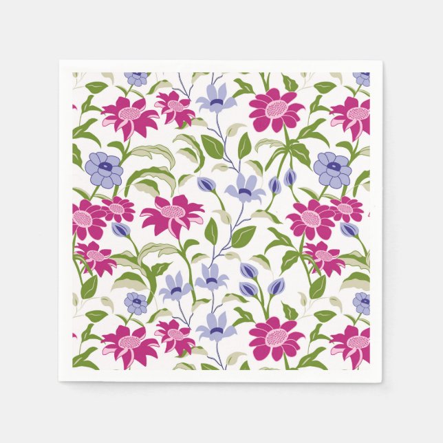 Serviette En Papier Fleurs de printemps (Devant)
