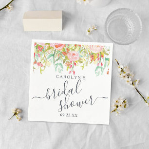 Serviette En Papier Fleurs de printemps et d'été   Baby Shower de mari