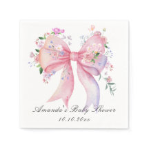 Fleurs de ruban floral Baby Shower fille