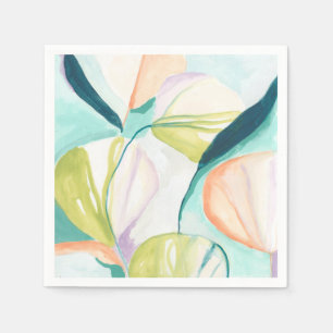 Serviette En Papier Fleurs de ventilateur IV