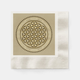Serviette En Papier FLEURS DE VIE - Symbole de géométrie sacrée Art 2