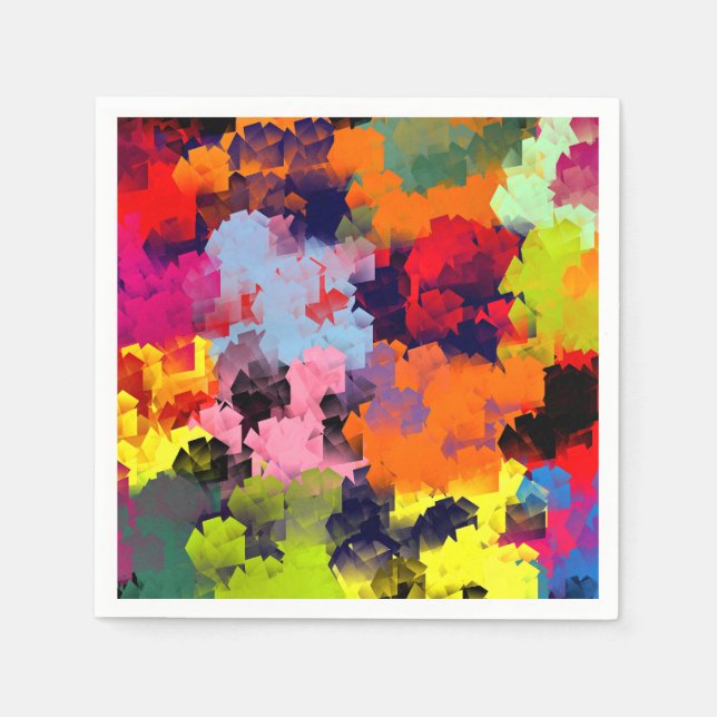 SERVIETTE EN PAPIER FLEURS D'ÉTÉ (Devant)