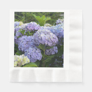 Serviette En Papier Fleurs d'Hortensia Lavande et Lilas