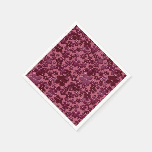Serviette En Papier Fleurs éparses, NAPKINES DE FÊTE DE PAPIER
