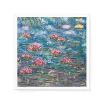 "Fleurs flottantes" Cocktails serviettes