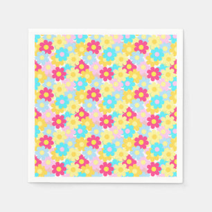 Serviette En Papier Fleurs mignonnes