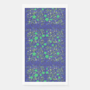Serviette En Papier Fleurs motif 08.b DGrey BG