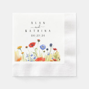 Serviette En Papier Fleurs sauvages de Spring Meadow