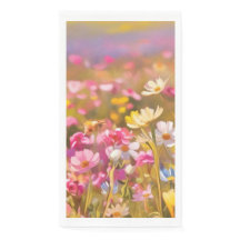 Fleurs sauvages roses Lavande jaune 2025